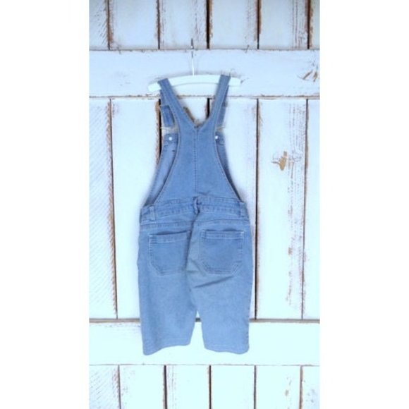 Kids blue jean denim bib overalls - 6x - Picture 4 of 5